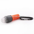 Hot selling led keychain lights mini flashlights with climbing button carabiner